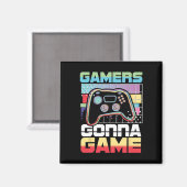 Gaan Game Video Speler Gaming Grappig Magneet (Voorkant / Achterkant)