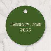 Gaan in Nieuwe richtingen Camping Compass Pensioen Bedankjes Labels (Achterkant)