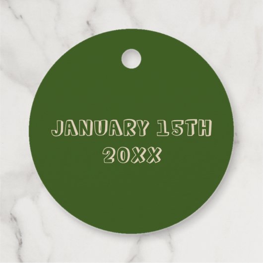 Gaan in Nieuwe richtingen Camping Compass Pensioen Bedankjes Labels (Achterkant)