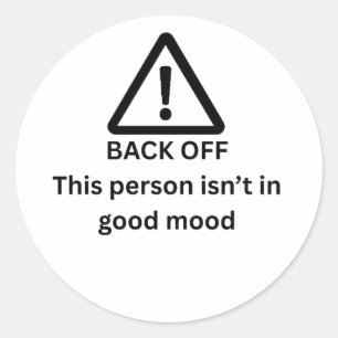 Gaan Je Even Weg Bij Deze Persoon Die Is Niet In E Ronde Sticker