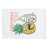 Gaan naar Fine Whip Ice Cream Funny Pineapple Kussensloop (Voorkant)