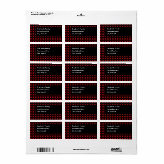 Gaan naar Played Address Label (Full Sheet)