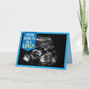 Gaan om een vader te zijn - Custom Ultrasound Phot Kaart