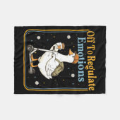 Gaan om emoties te reguleren grappige gans geestel fleece deken (Voorkant (Horizontaal))
