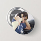 gaan ronde button 5,7 cm (Voorkant /achterkant)