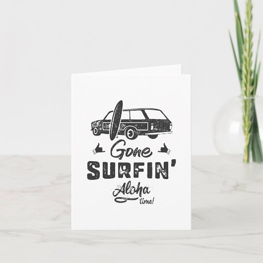 Gaan surfen Aloha Tijd Kaart