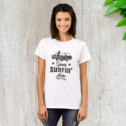 Gaan surfen Aloha tijd T-shirt