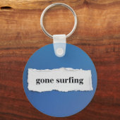 Gaan surfen, in het blauw sleutelhanger (Achterkant)
