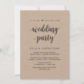 Gaan trouwen, het is een na het bruiloftsfeest, kr kaart (Voorkant)