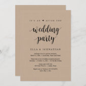 Gaan trouwen, het is een na het bruiloftsfeest, kr kaart (Voorkant / Achterkant)