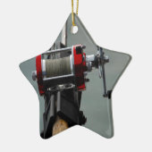 Gaan vissen keramisch ornament (Links)
