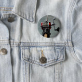 Gaan vissen ronde button 5,7 cm (In situ)