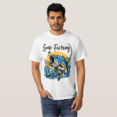 Gaan vissen  t-shirt (Voorkant volledig)
