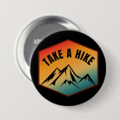 GAAN WANDELEN RONDE BUTTON 7,6 CM (Voorkant /achterkant)