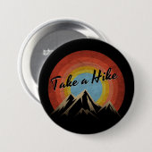 GAAN WANDELEN RONDE BUTTON 7,6 CM (Voorkant /achterkant)