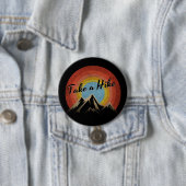 GAAN WANDELEN RONDE BUTTON 7,6 CM (In situ)