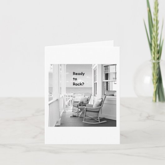 GAAN WE 'ROCK OF ROLL' OP 'ONZE' VERJAARDAG KAART (Voorkant)