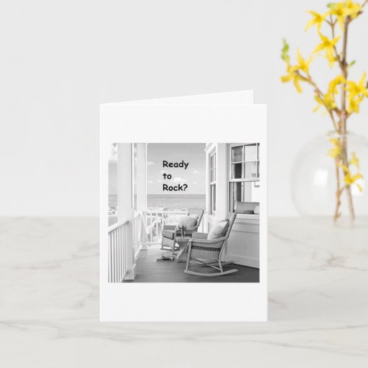 GAAN WE 'ROCK OF ROLL' OP 'ONZE' VERJAARDAG KAART (Gele Bloem)