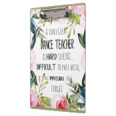 Gaan weg cadeau Dans leraar Dank u citaat Klembord (Links)