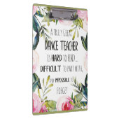 Gaan weg cadeau Dans leraar Dank u citaat Klembord (Rechts)