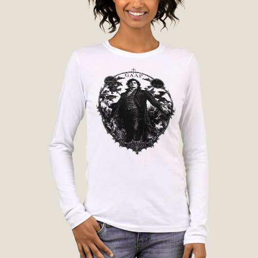 Gaap-demon als mens Tri-Blend shirt (Voorkant volledig)