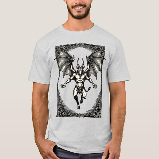 Gaap Gotische Goëtische Bewaker in Beweging T-shirt (Voorkant)