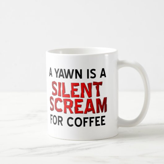 Gaap Koffie Schreeuw Grappige Mok (Rechts)