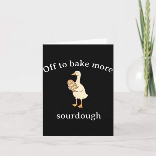 Gaar om meer surdeeg te bakken, Grappig surdeegbro Kaart (Voorkant)