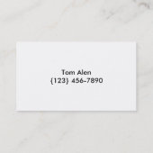 Gaardebots en landschapsarchitectuur visitekaartje (Achterkant)