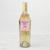 Gaat goed samen met bruidsmeisje plicht wijn flessenhanger (Op fles)