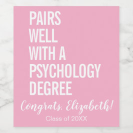 Gaat goed samen met een afstuderen aan een graad i wijn etiket