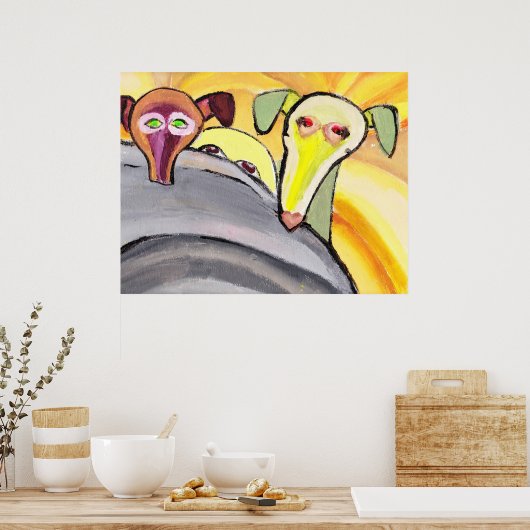 Gaat het bewegen? poster (Keuken)