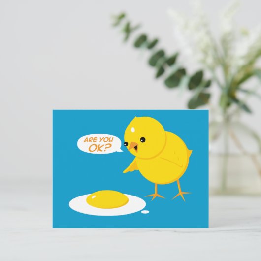 Gaat het? briefkaart (Staand voorkant)