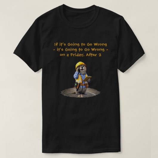 "Gaat het fout" (1) T-shirt (Design voorkant)