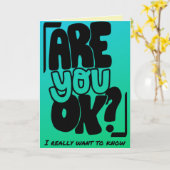 Gaat het goed met je? Denk aan jou Kaart (Gele Bloem)