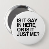 GAAT HET HIER IN -.png Ronde Button 4,0 Cm (Voorkant /achterkant)