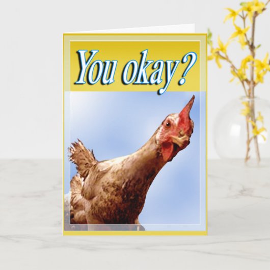 Gaat het? Kaart (kip) (Gele Bloem)