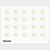 Gaat het? ronde sticker (Vel)