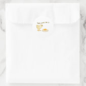 Gaat het? ronde sticker (Tas)