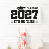Gaatijd Afstudeerjaar Eindexamenklas 2027 Spandoek (Insitu)