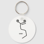 GABA Neurotransmitter Sleutelhanger (Voorkant)