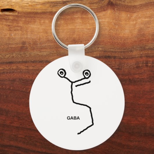 GABA Neurotransmitter Sleutelhanger (Voorkant)