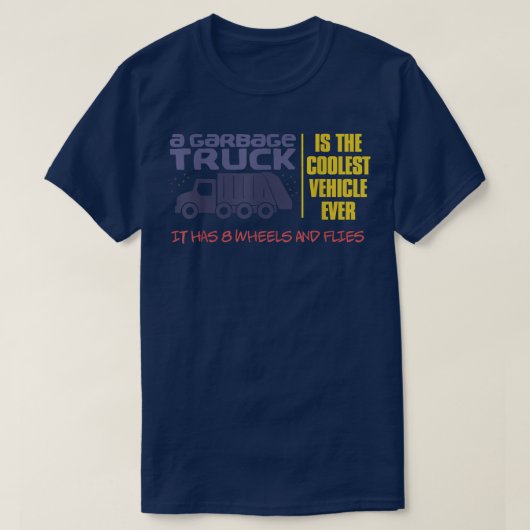 Gabage Trucks zijn een cool ontwerp voor een Garba T-shirt (Design voorkant)