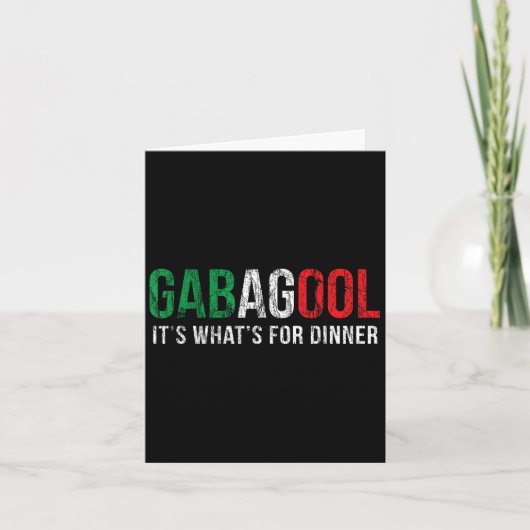 Gabagool Cacola Meat Lover New Jersey Italian Gift Kaart (Voorkant)