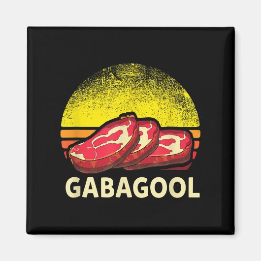 Gabagool Cacola Meat Lover New Jersey Italian Gift Magneet (Voorkant)