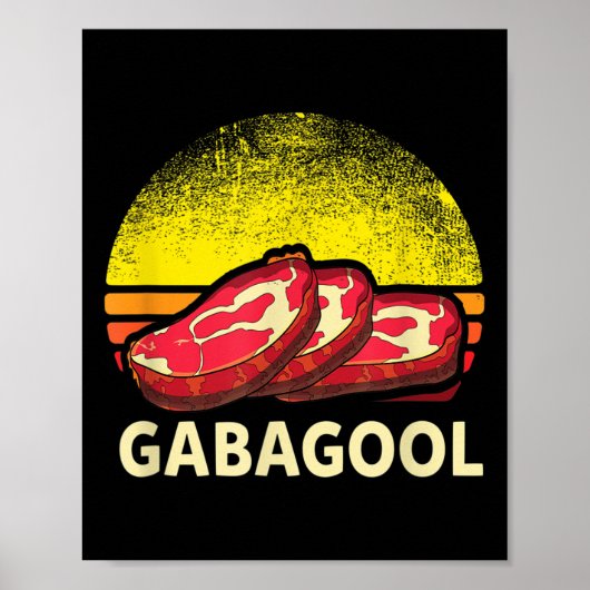 Gabagool Cacola Meat Lover New Jersey Italian Gift Poster (Voorkant)
