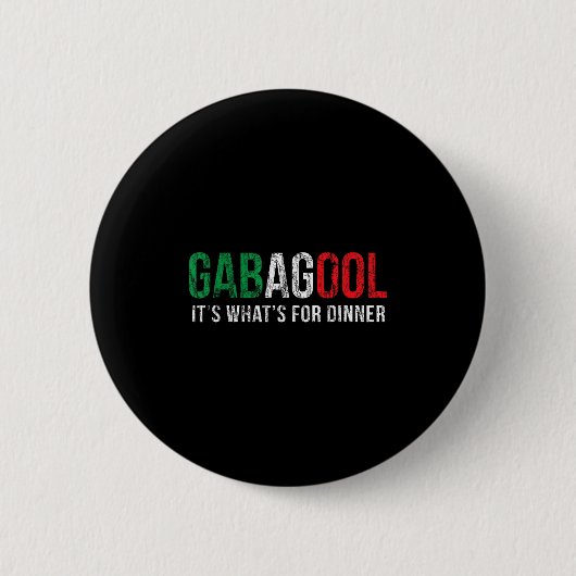 Gabagool Cacola Meat Lover New Jersey Italian Gift Ronde Button 5,7 Cm (Voorkant)