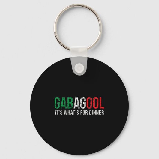 Gabagool Cacola Meat Lover New Jersey Italian Gift Sleutelhanger (Voorkant)