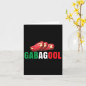 Gabagool Cacola Meat New Jersey Italian Pride Gift Kaart (Gele Bloem)