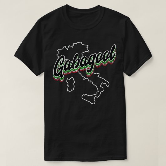Gabagool Capicola Italiaans voedseloverzicht van I T-shirt (Design voorkant)